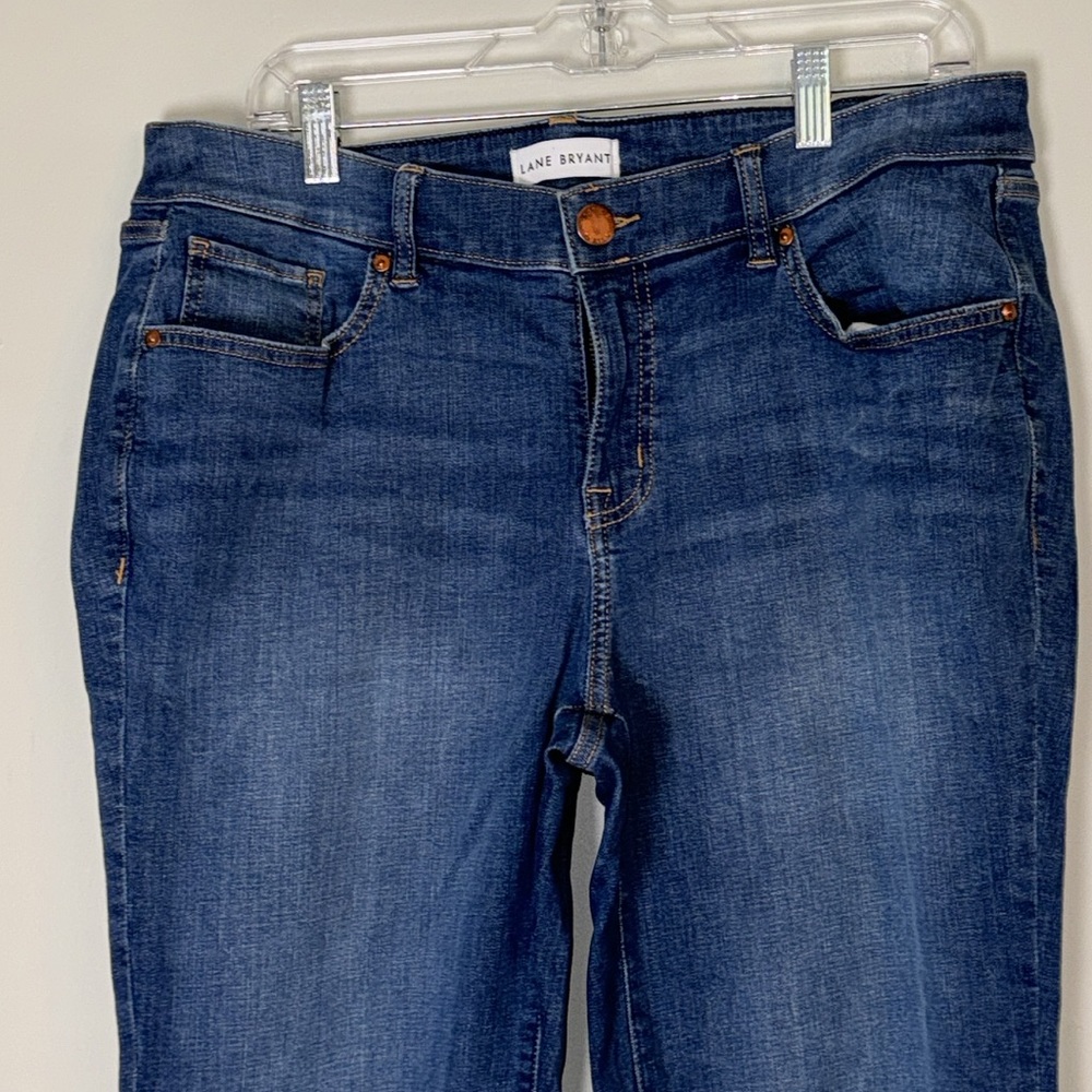 Lane Bryant 16 Blue Straight Leg Denim Jean - Picture 2 of 4